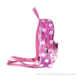 Transparent Pink Allover School Fashionable Bag Backpack